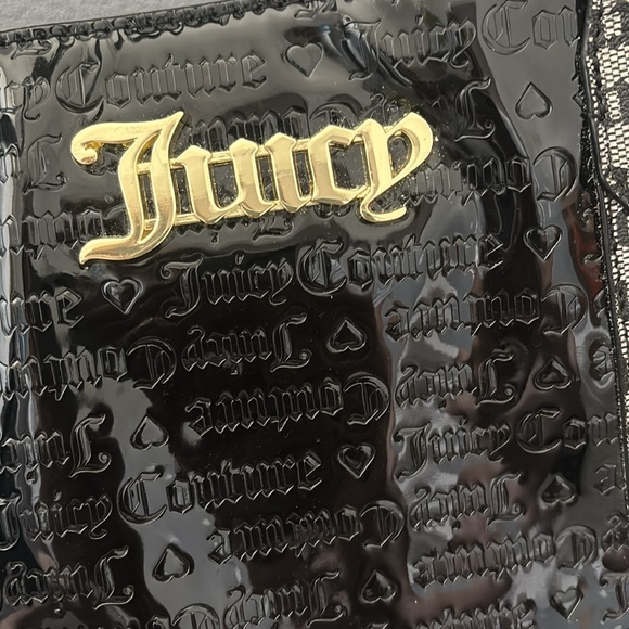 Juicy Couture Black and Gray Logo Tote - Picture 3 of 7